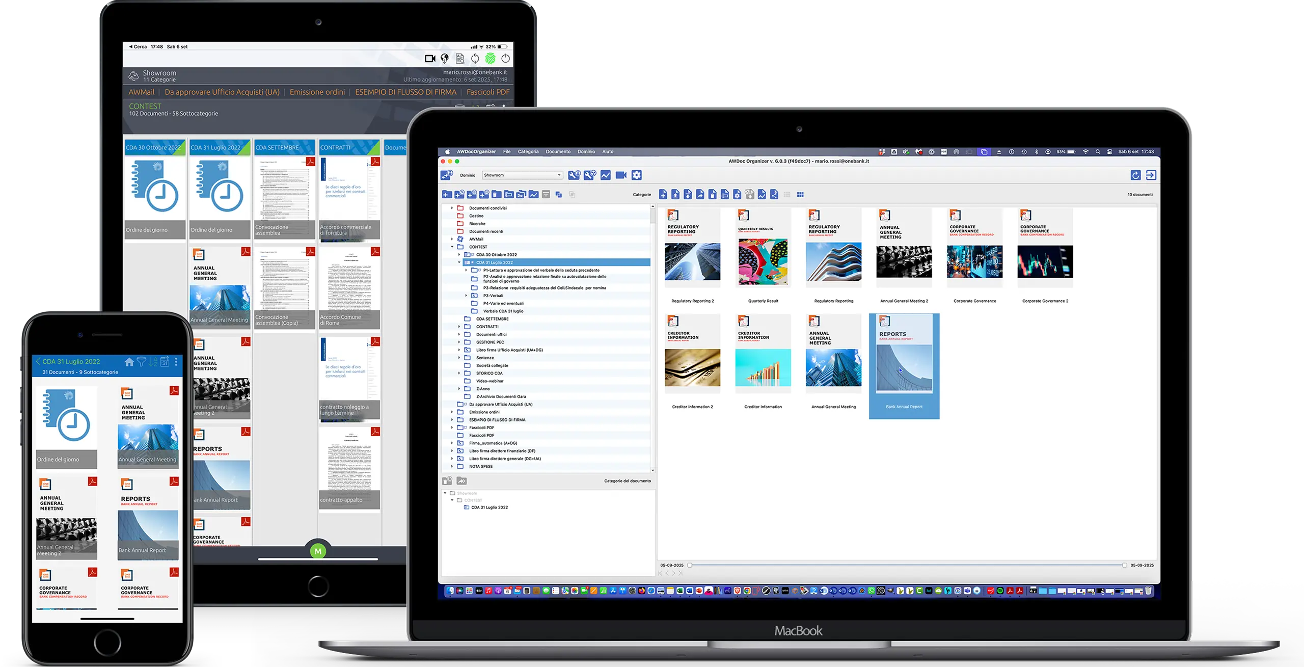 awt_mockup_awdoc Vista della soluzione AWDoc su desktop, tablet e smartphone